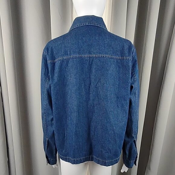 Erika Blue Jean Denim Jacket Size M - Picture 3 of 11